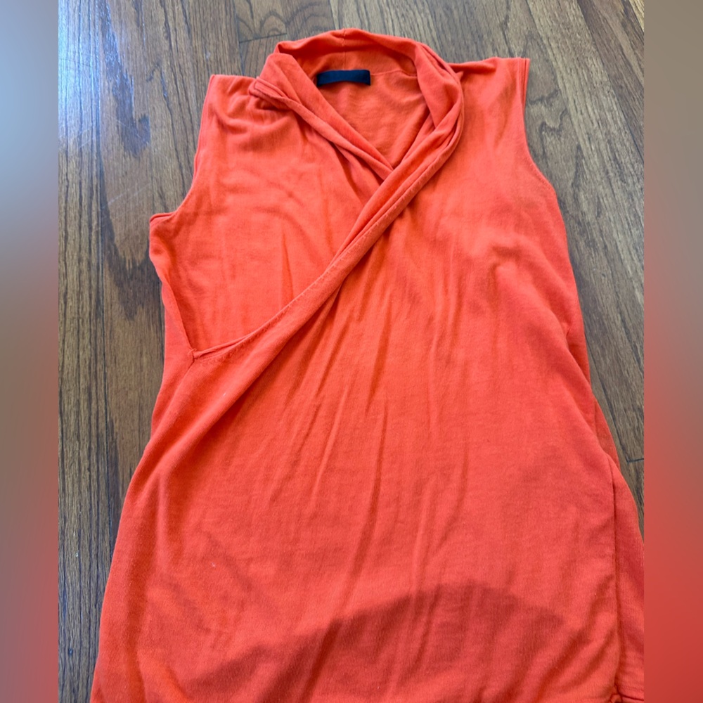 Jil Sander Vibrant Orange Tank Top